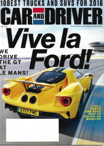 CAR & DRIVER 2018 FEB - FORD GT, AUDI A5 SPORTBACK, BMW 430i xDRIVE, STINGER